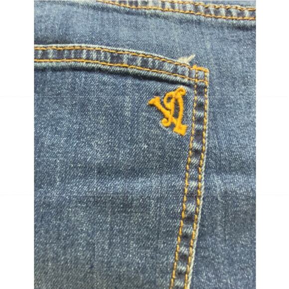 VIP Jeans Teen Girls 23x24 Distressed Straight Stretch Mid Wash Streetwear Denim - Picture 9 of 10